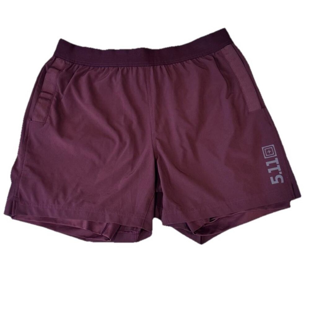 5.11 tactical Men’s PT-R Havoc Pro 5.5 Shorts Red Size Large - Picture 2 of 11